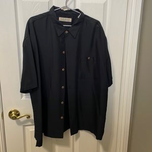 Island Republic Men’s Black Short Sleeve Dress Shirt Size XXL